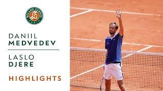 Daniil Medvedev vs Laslo Djere  Round 2 Highlights I RolandGarros 2022 [upl. by Misak]