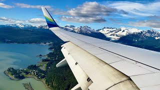 4K – Breathtaking Juneau Landing – Short Approach – Alaska – Boeing 737700 – JNU – SCS Ep 683 [upl. by Rramel]