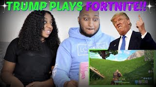 Azerrz quotIF TRUMP played FORTNITE Battle Royalequot REACTION [upl. by Minor]