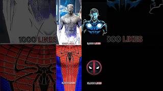 Who is favourite 🥰 😍🤩 blackpanther thor spiderman deadpool shortvideo shorts [upl. by Gebelein]