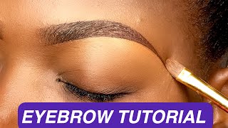 DETAILED EYEBROW TUTORIAL USING PENCIL  HOW TO DRAW EYEBROWS FOR BEGINNERS [upl. by Pandich909]