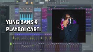 PLAYBOI CARTI amp YUNG BANS  4TSPOON FL STUDIO REMAKE check description [upl. by Lawler]