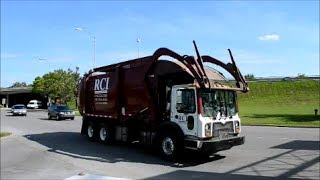 CANADIAN GARBAGE TRUCKS IN DRIVING ACTION [upl. by Thorlie]