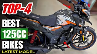 Top 4 Most Fuel Efficient 125cc Bikes in India 2024 🔥 for Mileage and Performance  OBD 2 models [upl. by Brewster277]