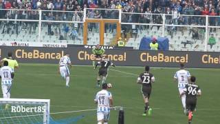 Pescara 11 Milan gol di Pasalic 242017 [upl. by Snook]