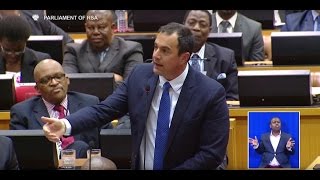 John Steenhuisen to Mbete quotYou are a disgrace as a speakerquot [upl. by Anaicilef561]