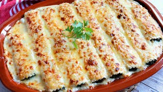 Canelones vegetarianos de espinacas para Navidad [upl. by Gottlieb856]