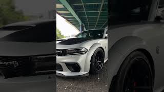 dodge charger hellcat short car shorts exhaust subscribe youtubeshorts [upl. by Weil]