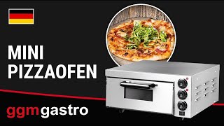 Elektro Mini Pizzaofen  4x 20cm  Manuell  PEKG20  GGM Gastro [upl. by Issak]