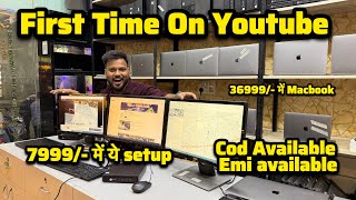 Only 7999  Rs  3 Monitor PC Setup for Stock Trading  Cheapest Macbook In Delhi [upl. by Yroc]