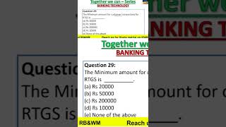 Minimum Amount of Transaction for RTGS [upl. by Cob]