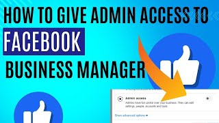 How to give admin access to facebook business manager Step By Step 2024 [upl. by Naliorf]