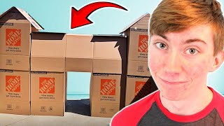 Building a BOX FORT 📦 vlog [upl. by Berkman]