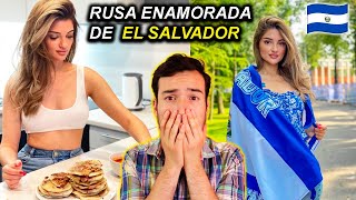 RUSA ENAMORADA de EL SALVADOR 🇸🇻 HACE PUPUSAS en RUSIA 😱🇷🇺 [upl. by Kolnick]