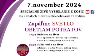 Večerný program Zapáľme SVETLO obetiam potratov [upl. by Nataniel908]