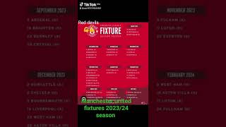 Manchester united fixtures [upl. by Jethro]