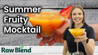 How to make a Summer Fruity Mocktail in a Vitamix Blender  Recipe Video [upl. by Lah]