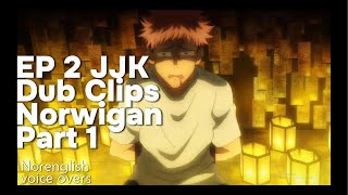 JJK Ep 2 clips Norwegian dub part 1 [upl. by Mackey311]