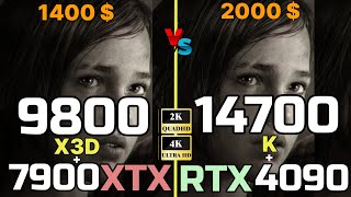 9800X3D 7900XTX vs i714700K  RTX 4090 – Which Build Offers Better Value 9800x3d 1440p gaming [upl. by Aholah]