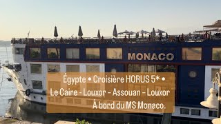 Croisière sur le Nil à bord du MS Monaco Égypte  Louxor  Assouan  Le Caire [upl. by Llerud104]