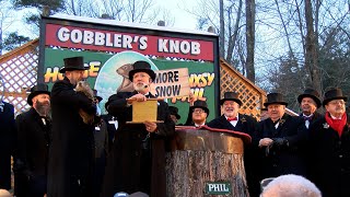 Groundhog Day 2022 Watch Punxsutawney Phil’s prediction [upl. by Smeaj433]