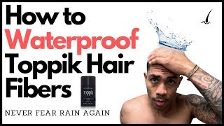 Are Hair Fibers Waterproof  The BEST Toppik Hair Fiber Water Test [upl. by Nauquf]