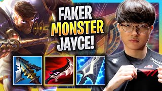 FAKER IS A MONSTER WITH JAYCE  T1 Faker Plays Jayce MID vs Vex  Season 2023 [upl. by Anirehs]