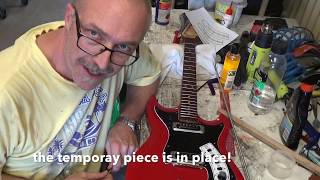 Peterman setting up and reconditioning a vintage 1960s Hagstrom guitar [upl. by Scriven627]