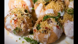 Bombay Chaat Platter Pani puri Papadi chaat Kachori chat  Indian Fast Food Delicious food 😋 [upl. by Suirred]