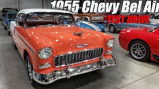 1955 Chevrolet Bel Air Test Drive Vanguard Motor Sales [upl. by Torosian]