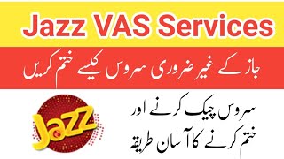 How to unsub jazz vas services  Jazz vas services unsubscribe code  What is VAS offers [upl. by Caia]