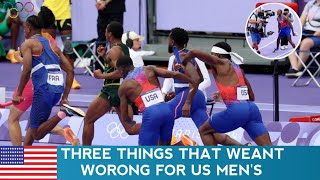 Three things that went wrong for US mens 4x100 relay team [upl. by Gazzo]