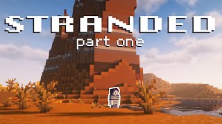 This PLACE IS A MESA  Stranded Badlands Minecraft Survival Challenge Part 1 [upl. by Toogood891]