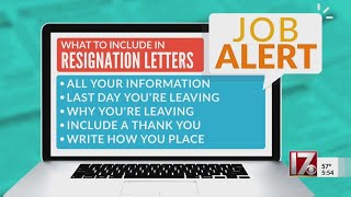 Job alert what to include in resignation letters [upl. by Harvison]