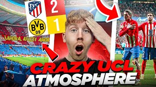 ABSOLUTELY CRAZY Atmosphere as Atletico Madrid Beat Borussia Dortmund [upl. by Levy]