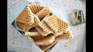 Norwegian Confetti Waffle Cookies [upl. by Flo]