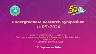 Undergraduate Research Symposium URS 2024 [upl. by Aiotal]