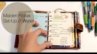 Malden Pocket Filofax Set Up wallet [upl. by Georges]