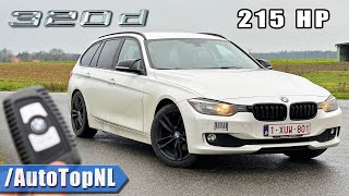 BMW 320d F31 215HP REVIEW on AUTOBAHN NO SPEED LIMIT by AutoTopNL [upl. by Cordle]