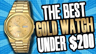 The BEST Gold Watch UNDER 200  Seiko SNKK52 quotThe Seikonautquot Review [upl. by Hercules]