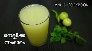 നെല്ലിക്ക സംഭാരം  NellikaAmla Sambaram Goose Berry Spicy juiceSummer Drink [upl. by Nerahs]