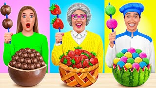 Me vs Grandma Cooking Challenge  Awesome Kitchen Tricks by Multi DO Challenge [upl. by Anahsar338]