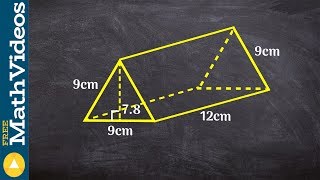 How to find the surface area of a triangular prism [upl. by Oicul]