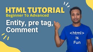 html bangla tutorial 19  Entity  pretag  comment [upl. by Gipson]