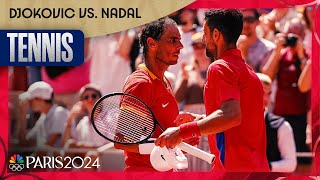 Novak Djokovic STANDS TALL against Rafael Nadal in singles competition  Paris Olympics  NBC Sports [upl. by Wise564]