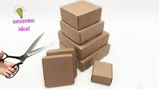 6 BRIGHT WAYS TO REUSERECYCLE SMALL EMPTY CARDBOARD BOXES Best Reuse Ideas Best Reuse Idea [upl. by Doria]