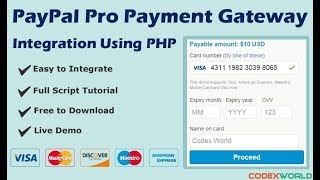 PayPal Pro Payment Gateway Integration in PHP [upl. by Elenore981]