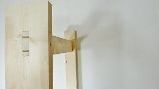 Mortise and tenon joint with wedges [upl. by Sykes255]