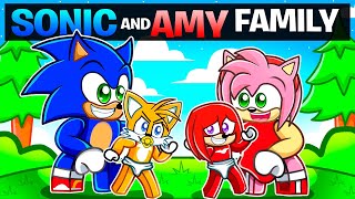 Sonic and Amy ADOPT a FAMILY in Roblox [upl. by Asli]