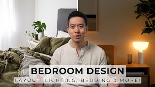 How To Design A Functional amp Cozy Bedroom  Layout Lighting Storage Bedding amp More [upl. by Hawkie]